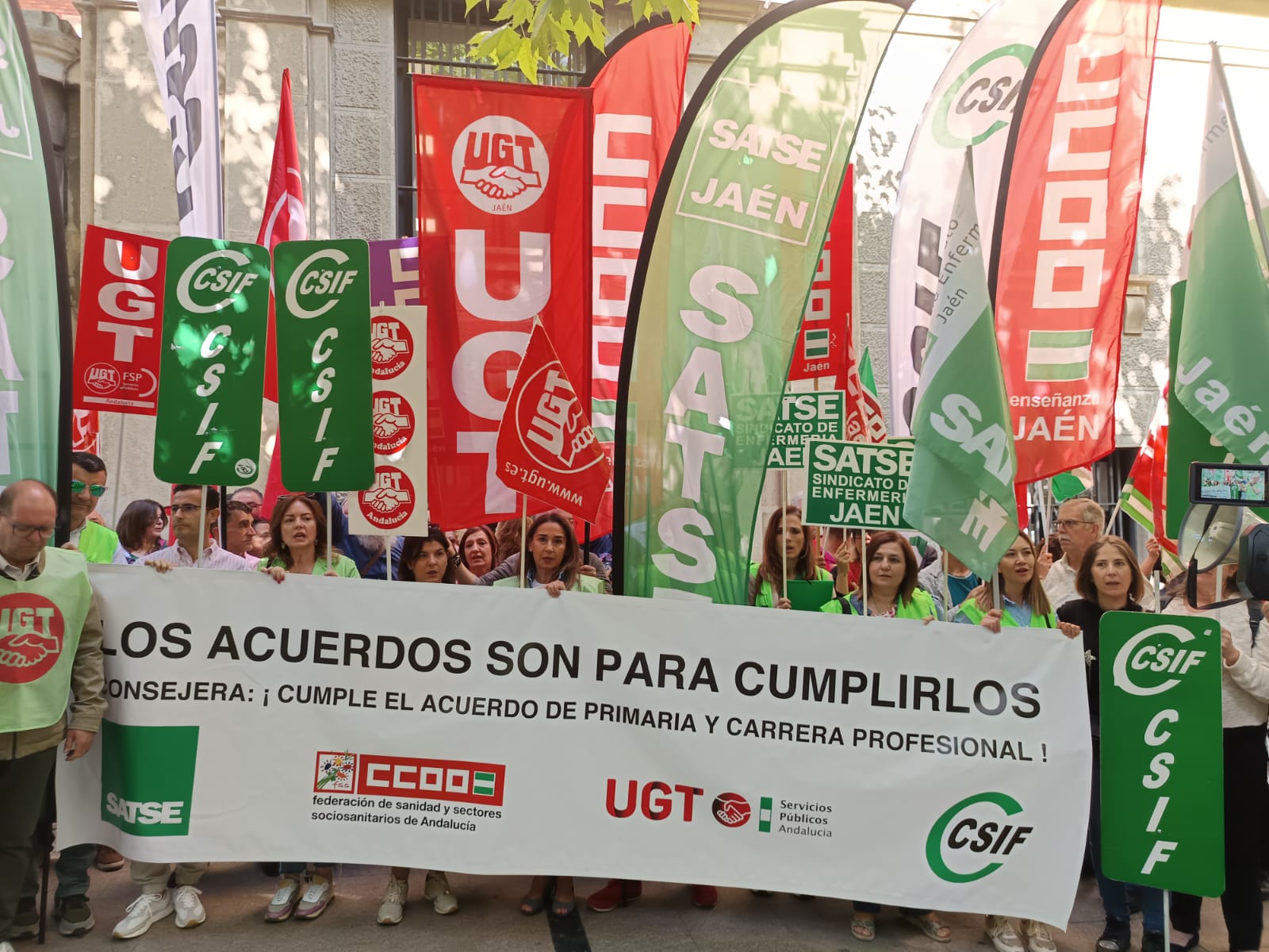 Concentración de Sanidad en  Jaén